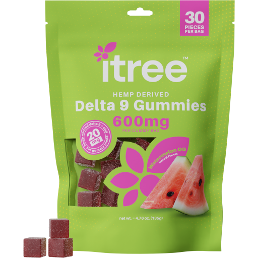 Delta 9 Gummies 600mg (Watermelon OG) 30ct