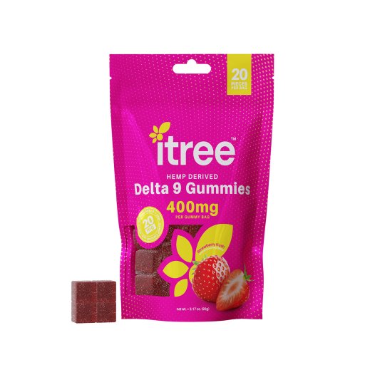 Delta 9 Gummies 400mg (Strawberry Kush) 20ct