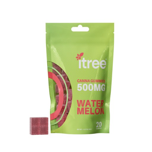 Canna Gummies 500mg (Watermelon) 20ct